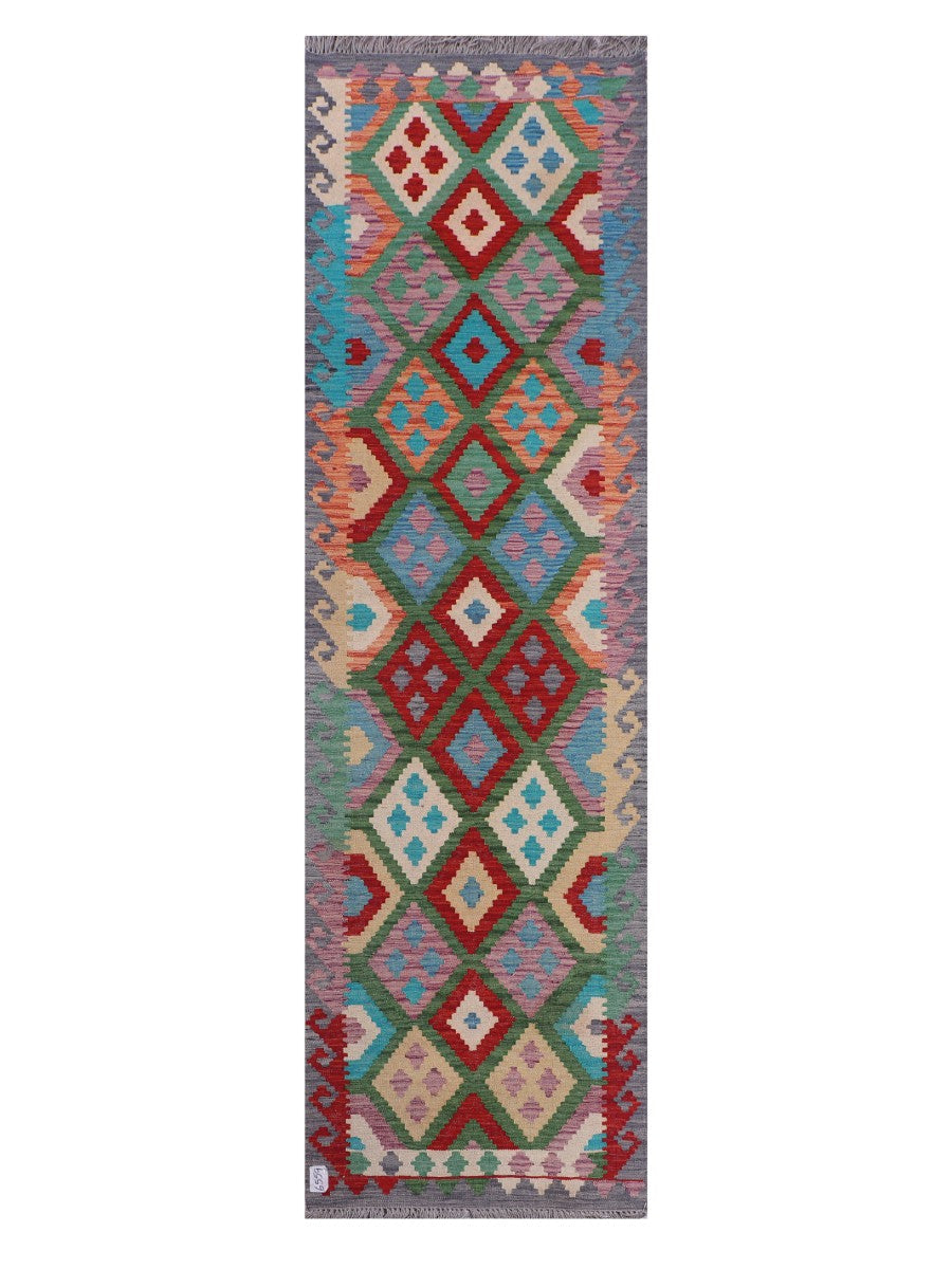 Maimana Kilim Runner - 297 x 86 cm