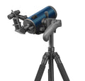 `Levenhuk MAK 80/850 telescope tube and focuser detail, 80mm Maksutov-Cassegrain optics`