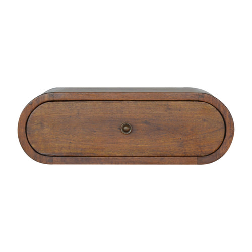 Arco wall-mounted chestnut wood nightstand