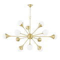 Ariana Chandelier - Aged Brass (H375812-AGB-CE)