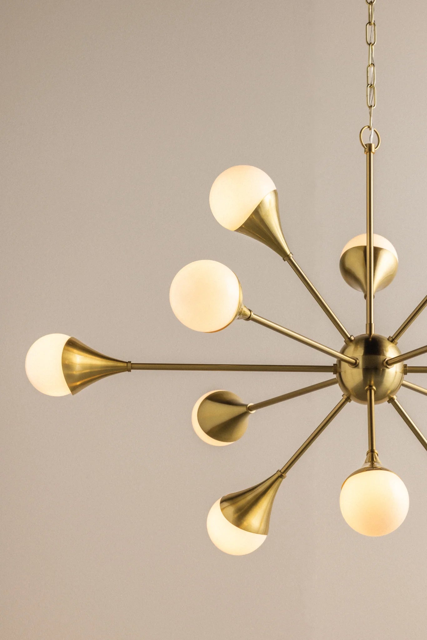 Ariana Chandelier - Aged Brass (H375812-AGB-CE)