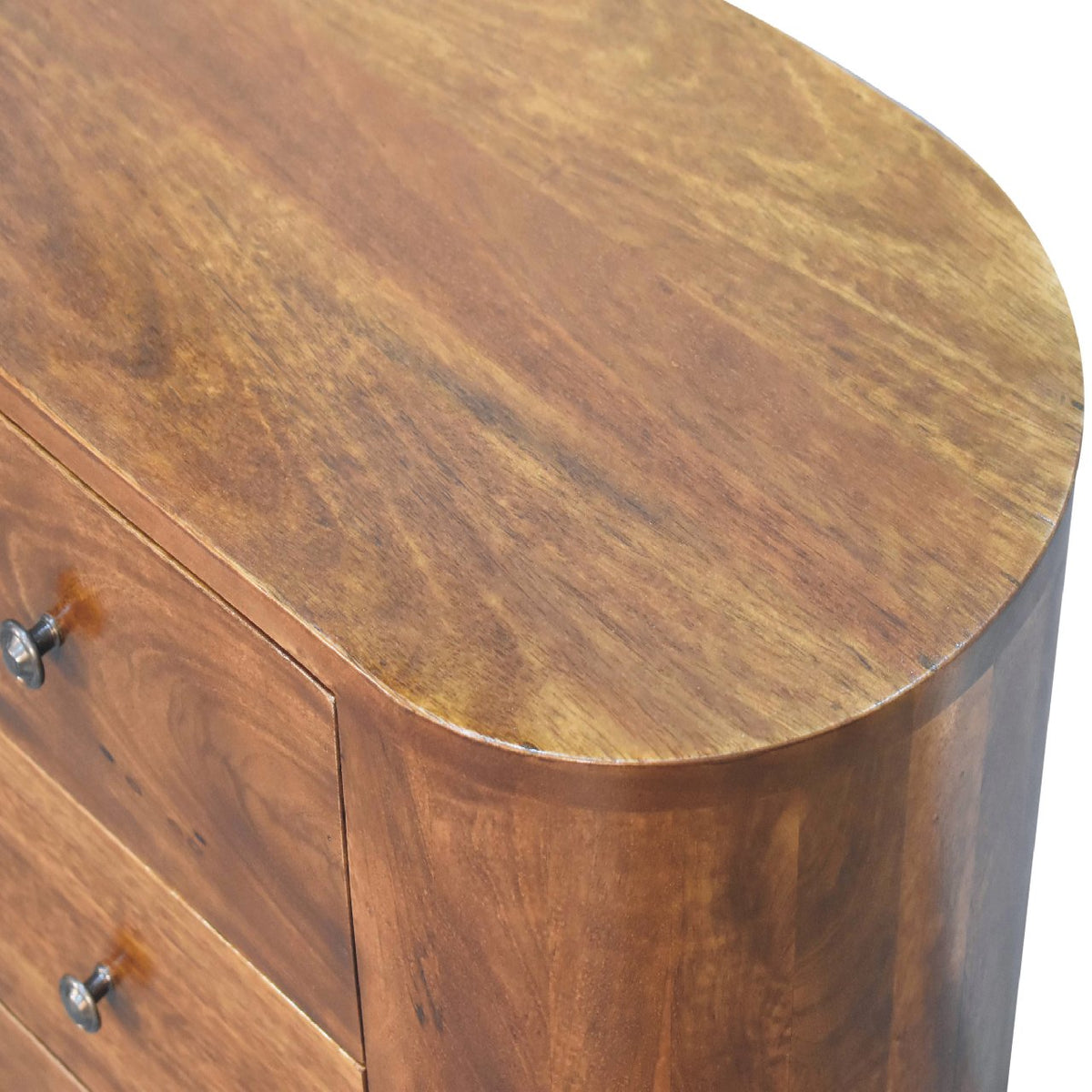 Compact chestnut cabinet for living rooms and hallways
