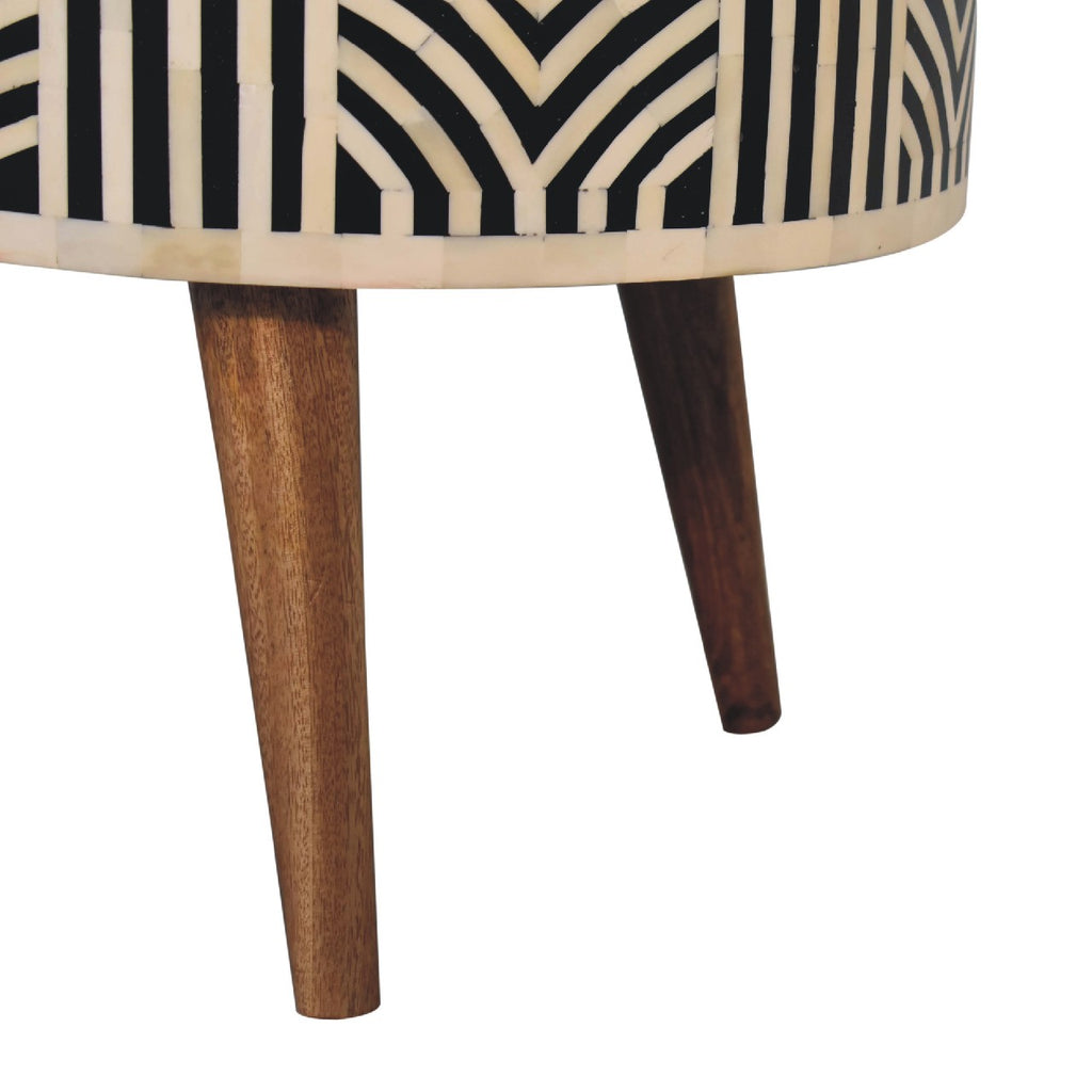 Decorative pattern on the Edessa bone inlay coffee table