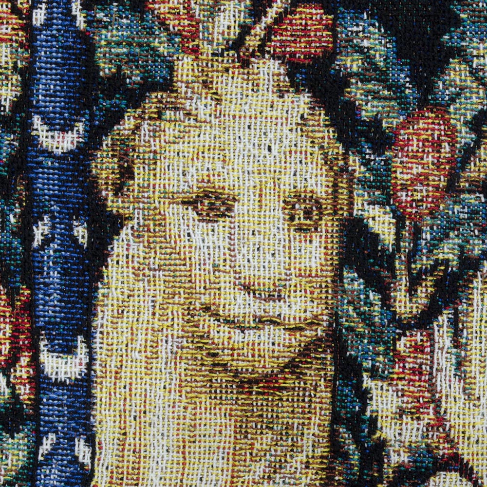 Lady & Unicorn Sense of Hearing Tapestry Wall Hanging | 2 Sizes