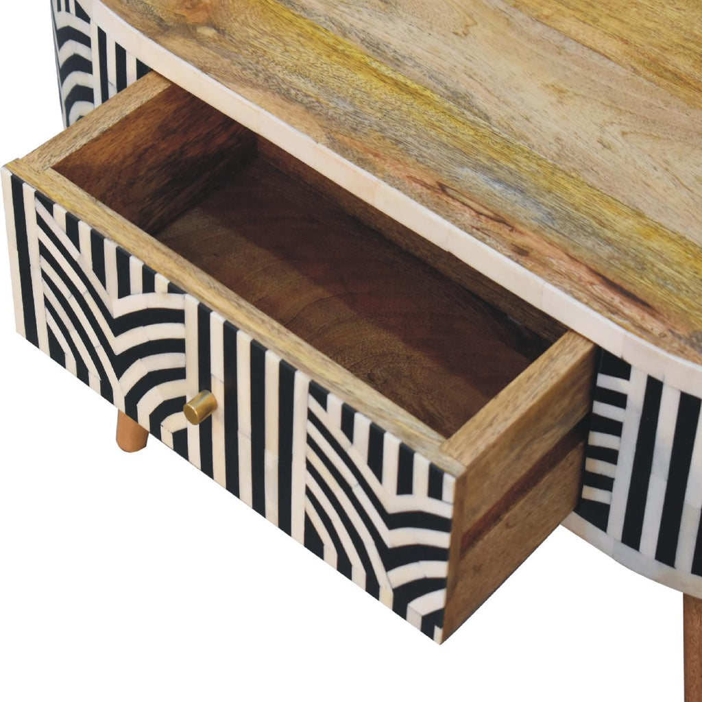 Edessa rectangular bone inlay coffee table