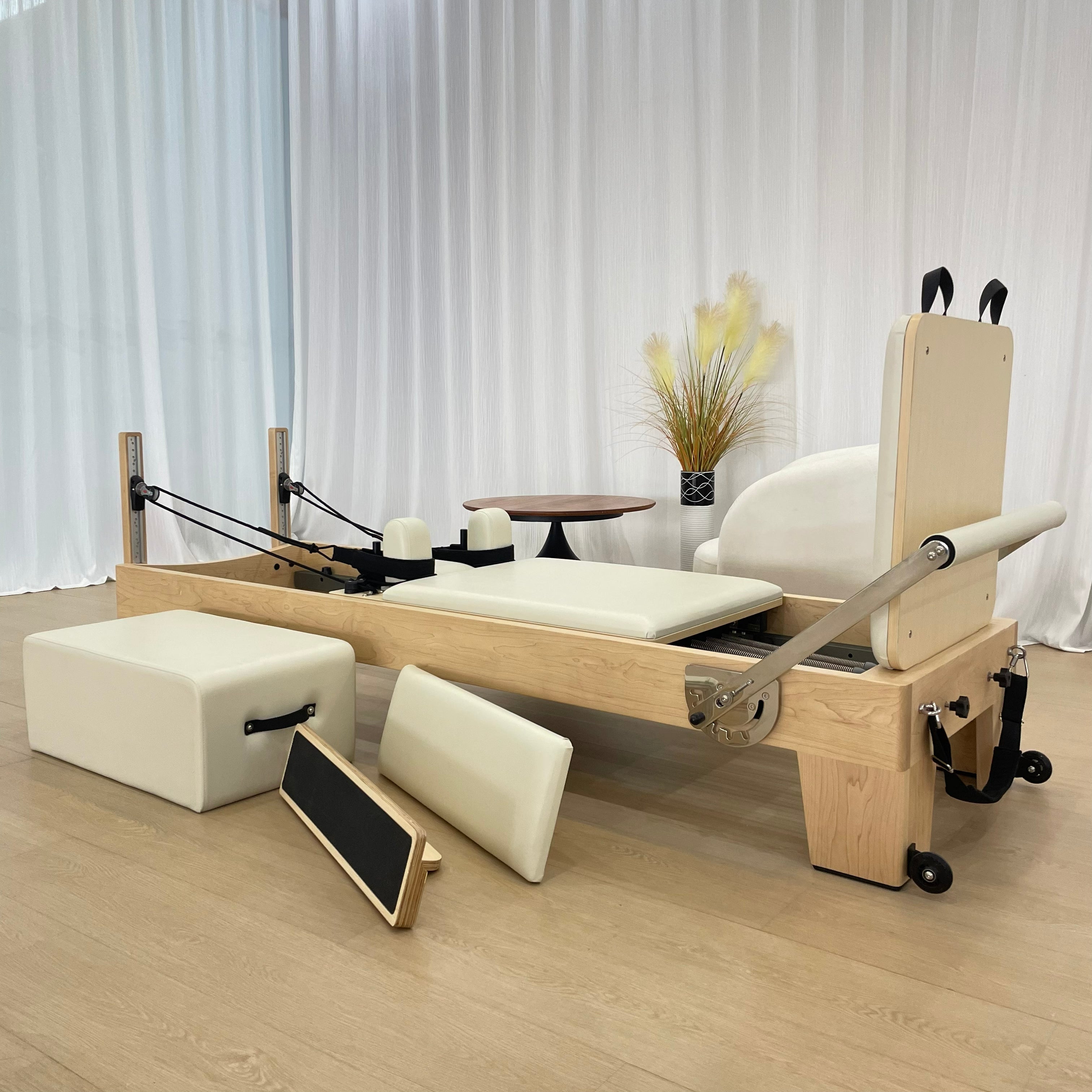 Home Pilates Maple Wood Reformer with Accessories