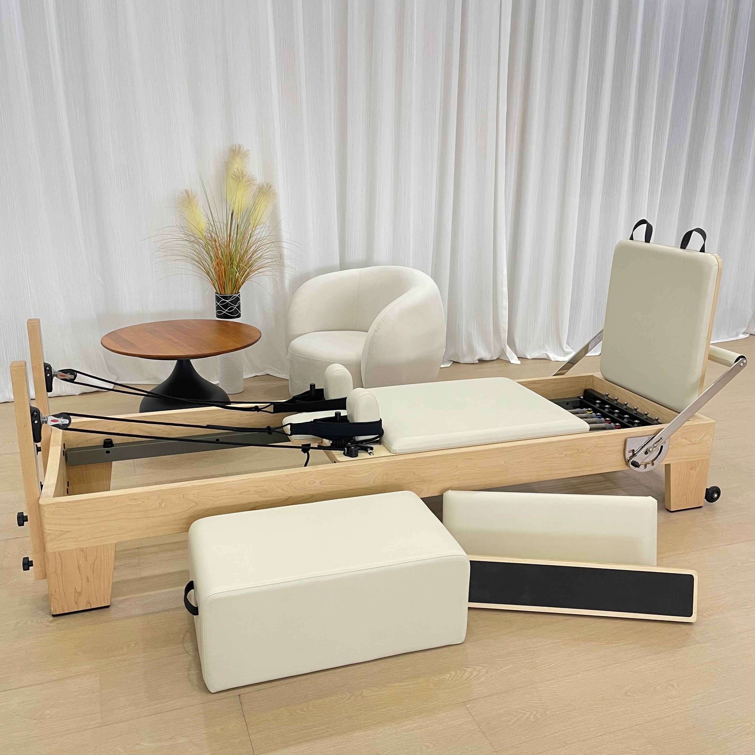 Home Pilates Maple Wood Reformer with Accessories
