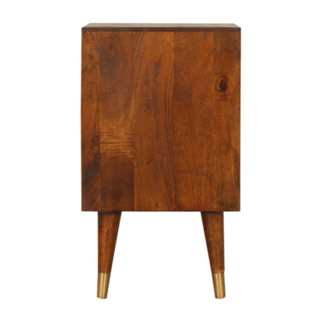 Manila Gold bedside table with brass details