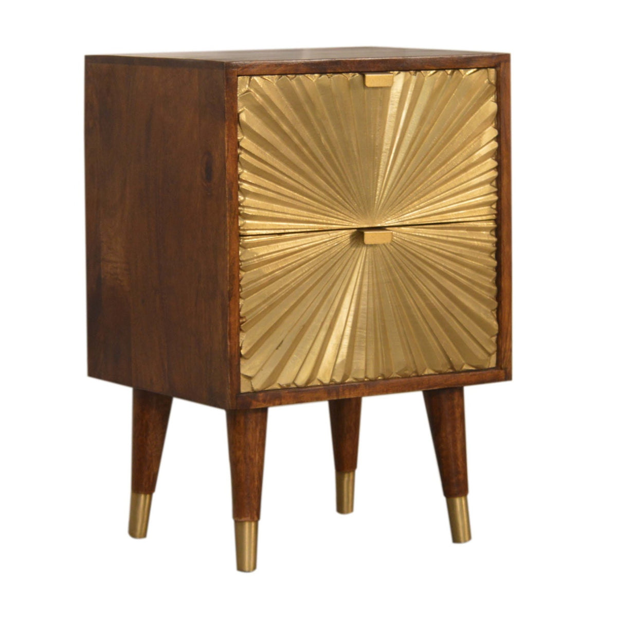 Manila Gold wooden nightstand for bedroom storage