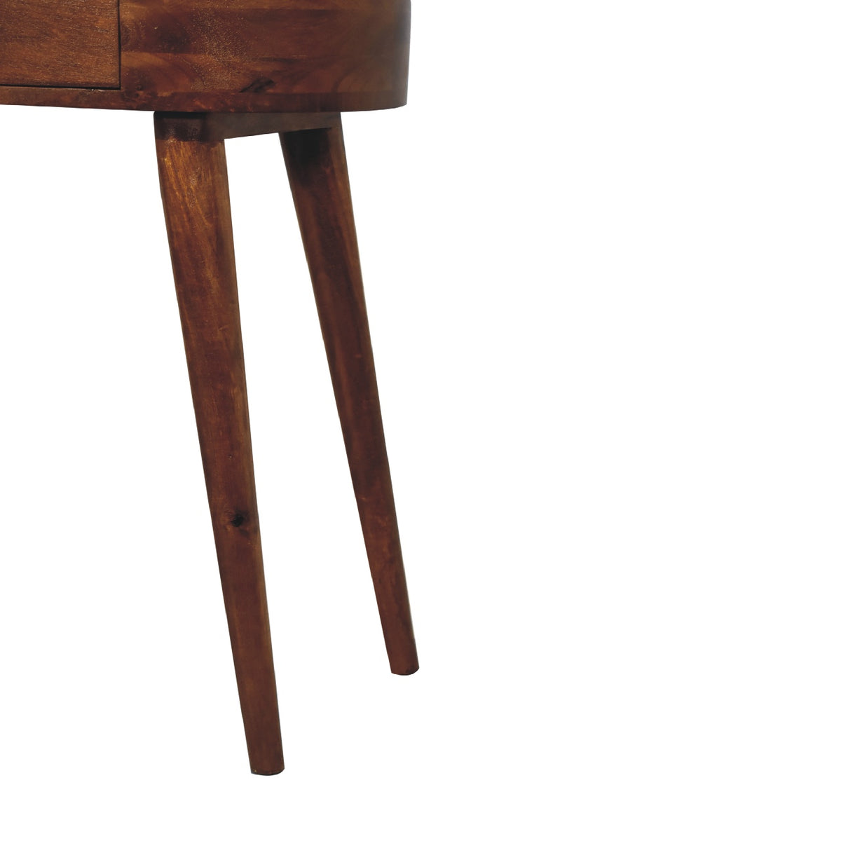 Single-drawer mango wood hallway table