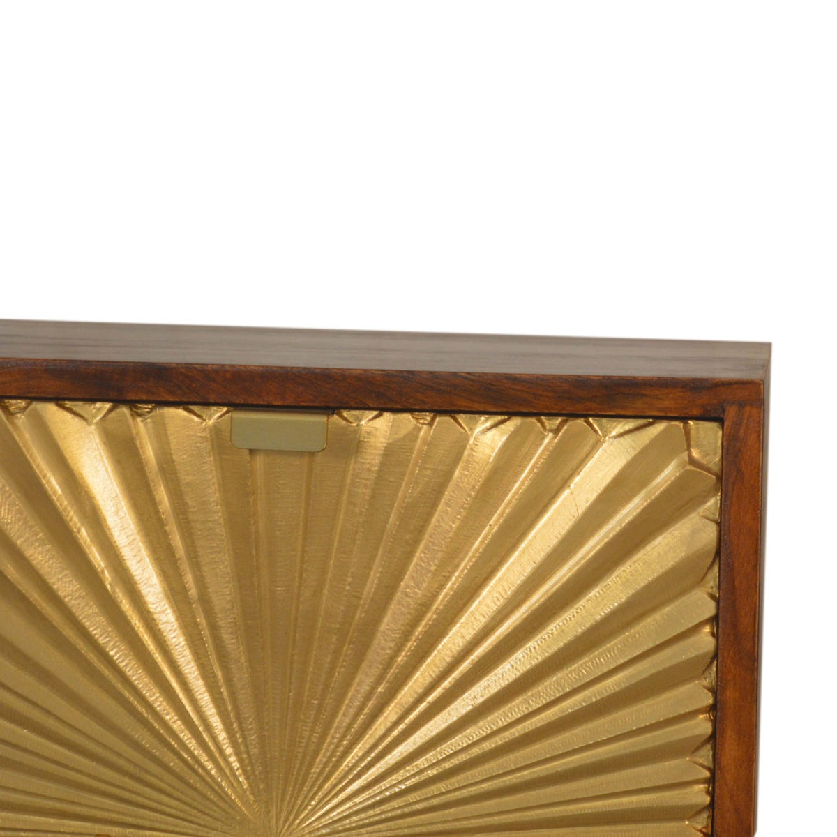 Solid mango wood Manila Gold bedside table