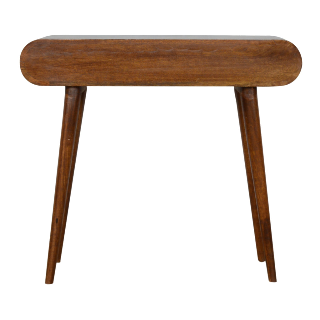 Solid mango wood console table for hallways